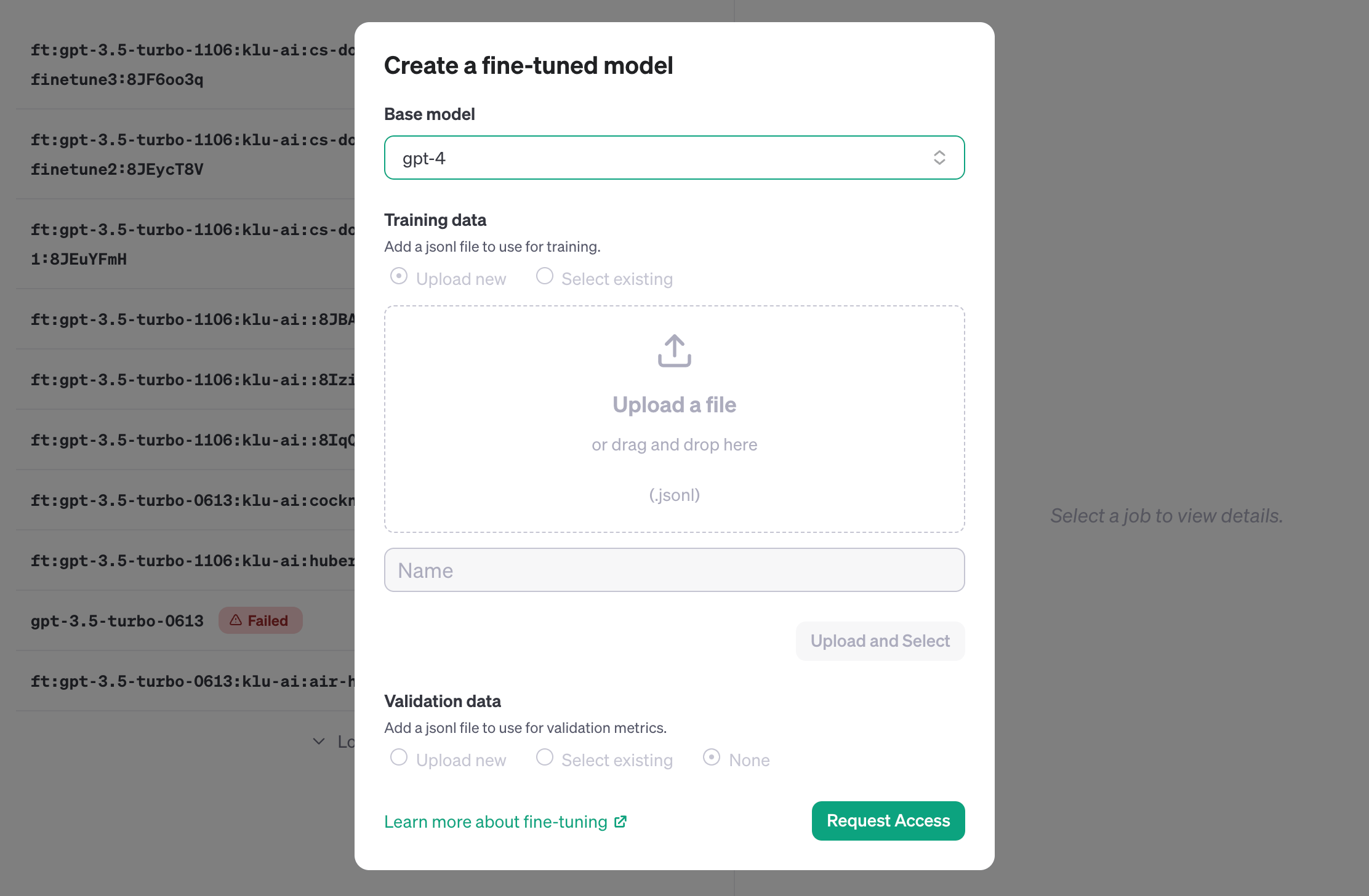 Klu OpenAI GPT-4 Fine-tuning