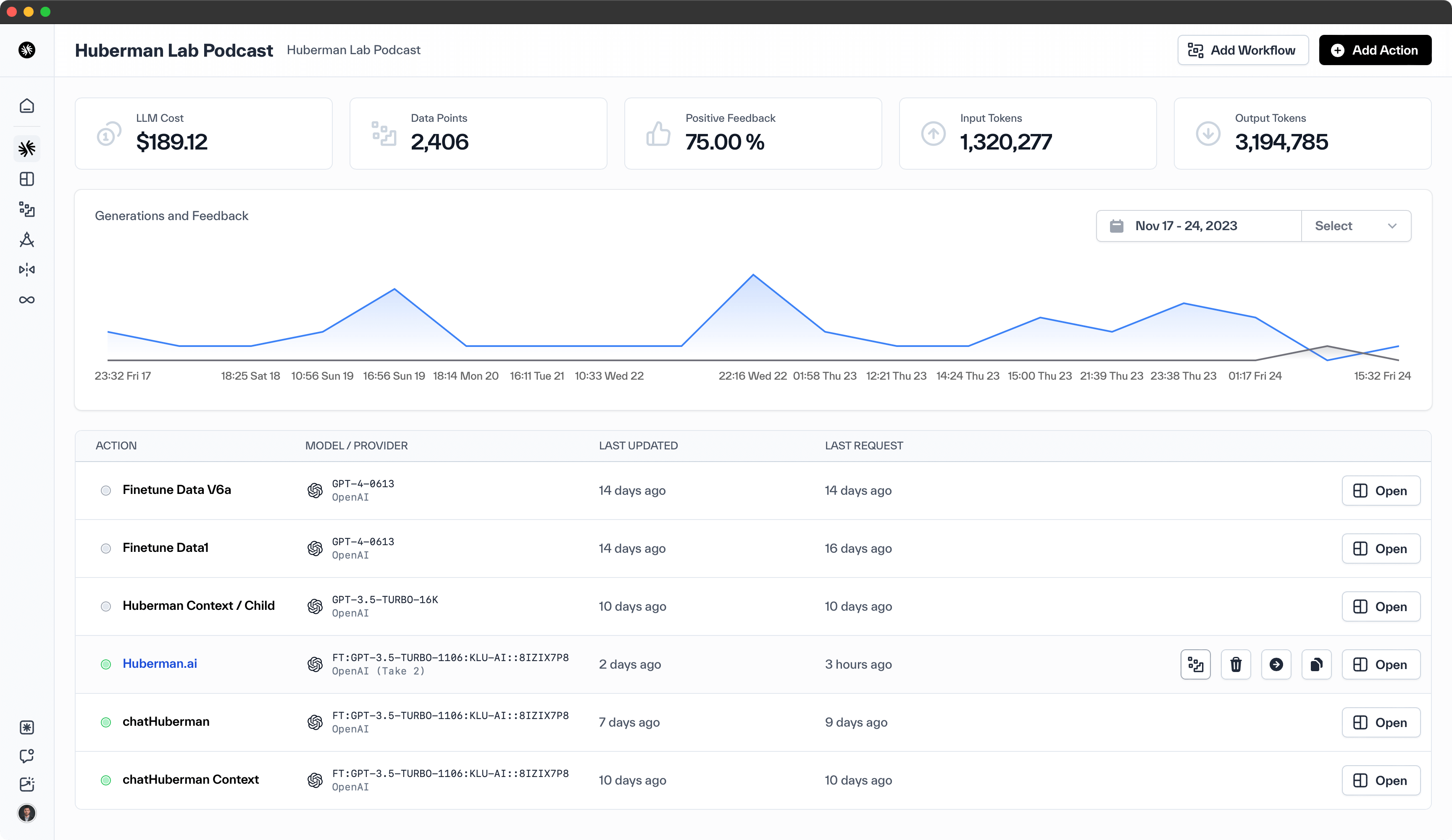 LLM Developer Platform Workspace